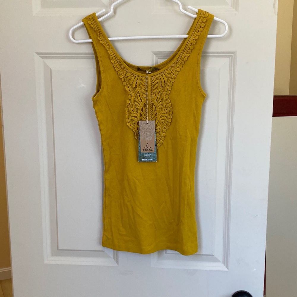 Prana Mustard Yellow Tank Top